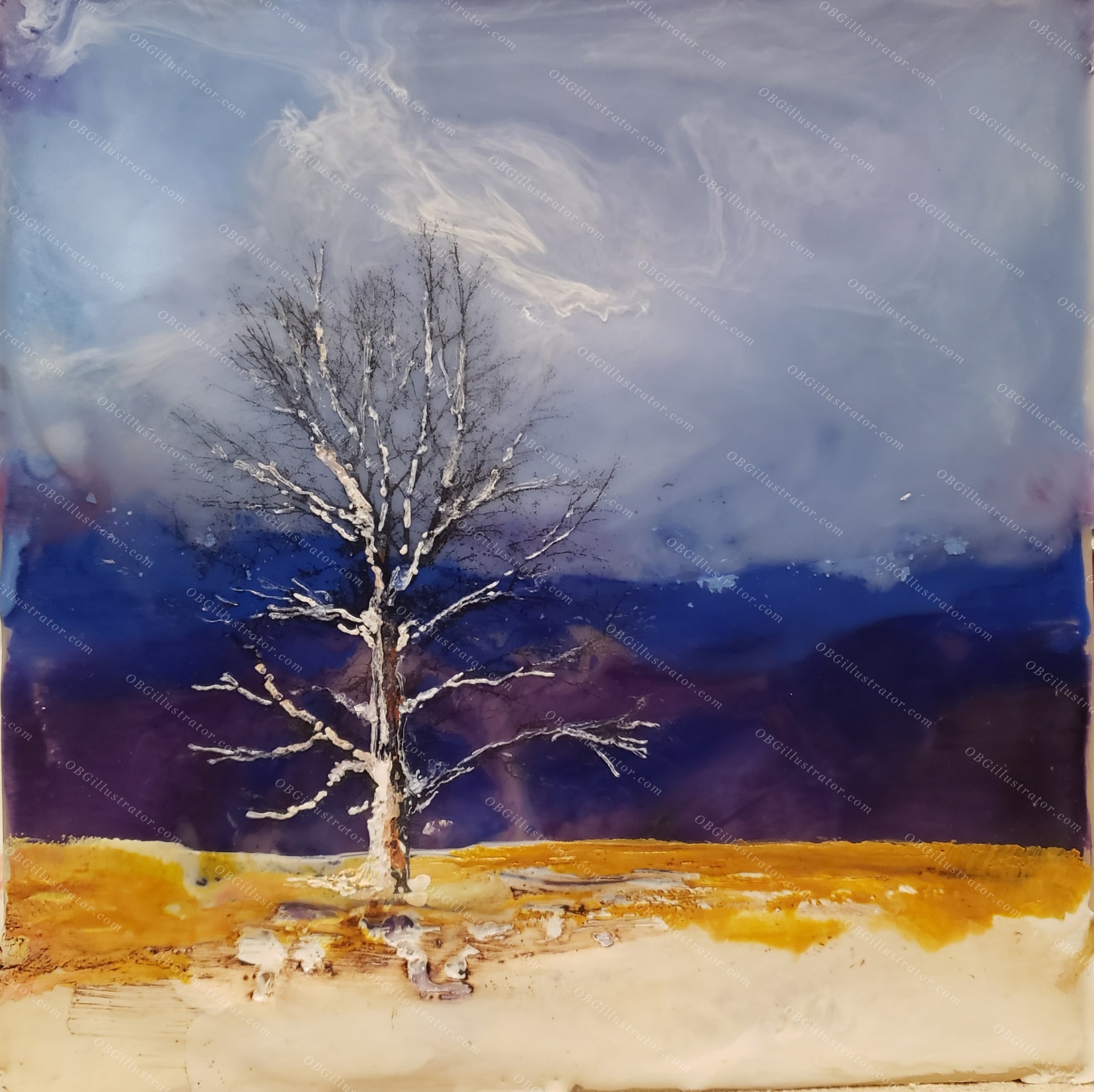 Lone Snow Tree