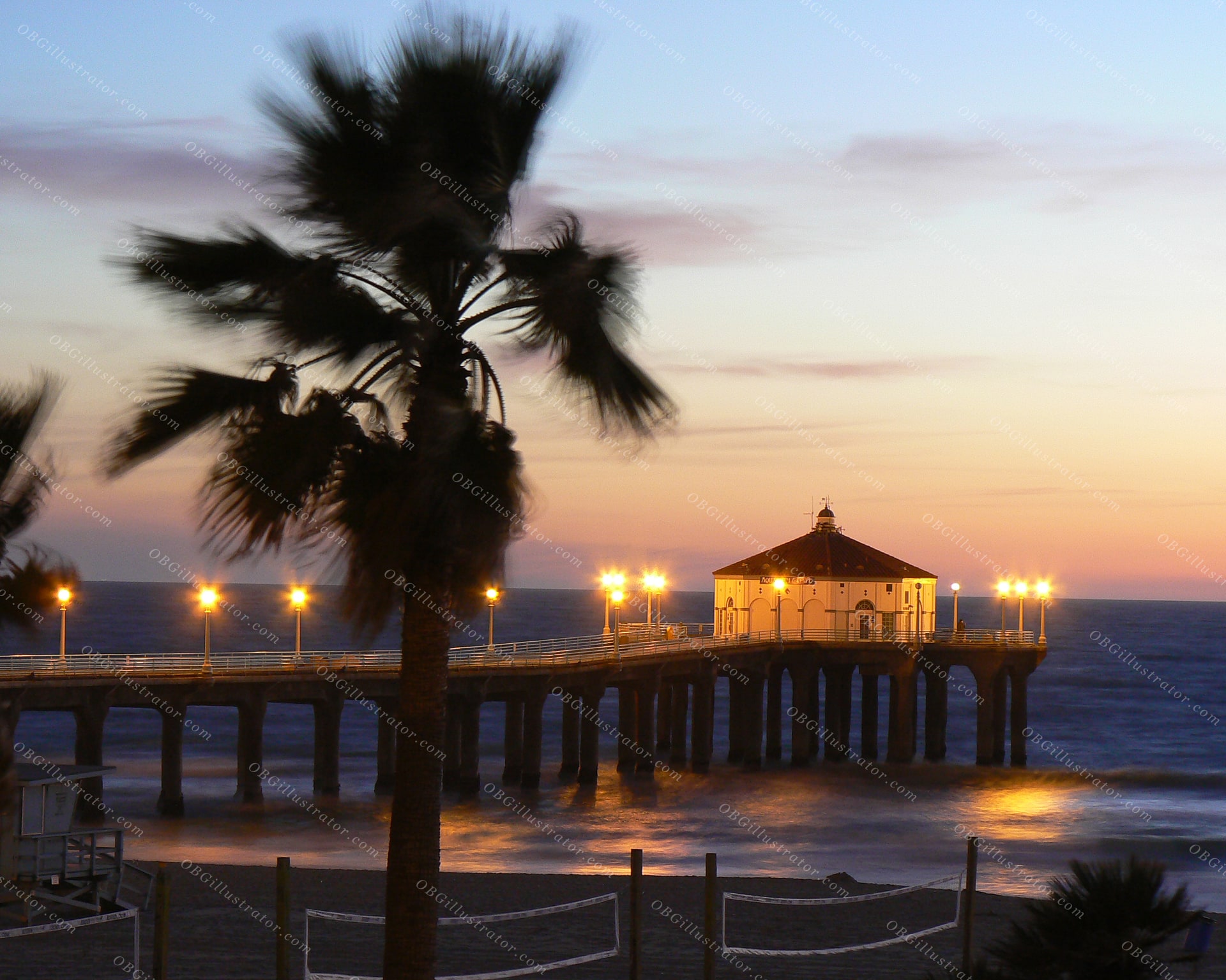 Twilight At Manhattan Beach Pier