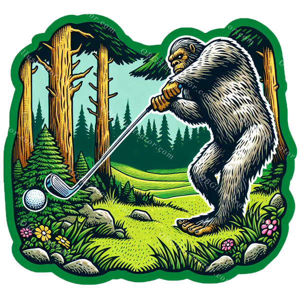 golfing sasquatch