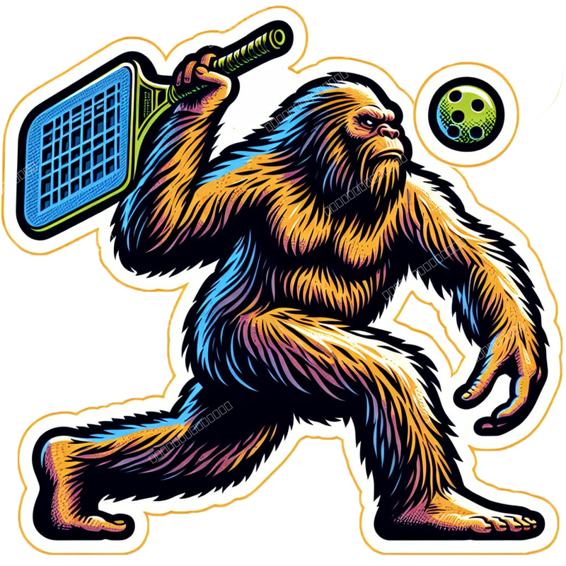 sasquatch playing pickleball