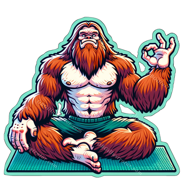 yoga sitting pose sasquatch